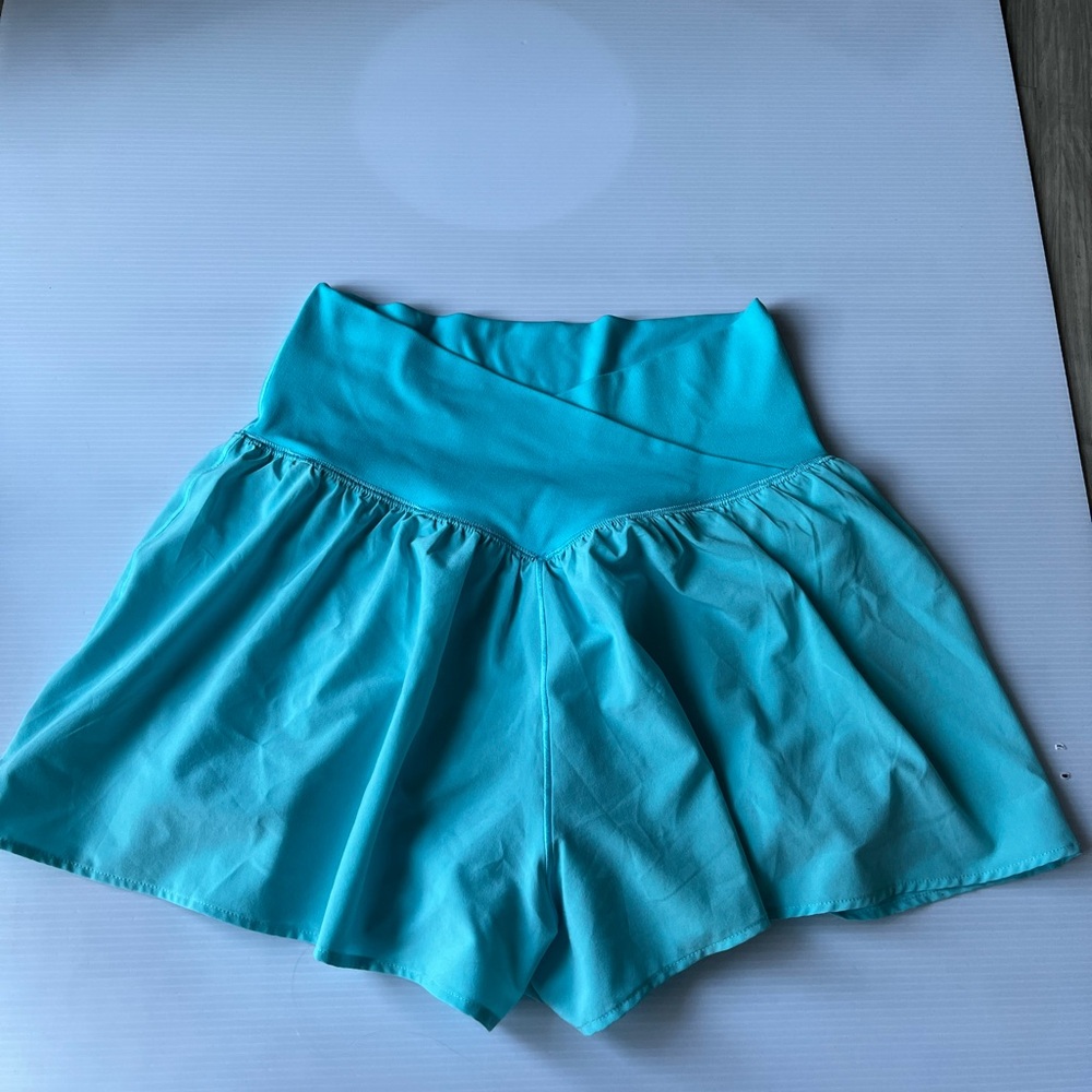 Offline Aerie Turquoise flow soft  shorts workout or running